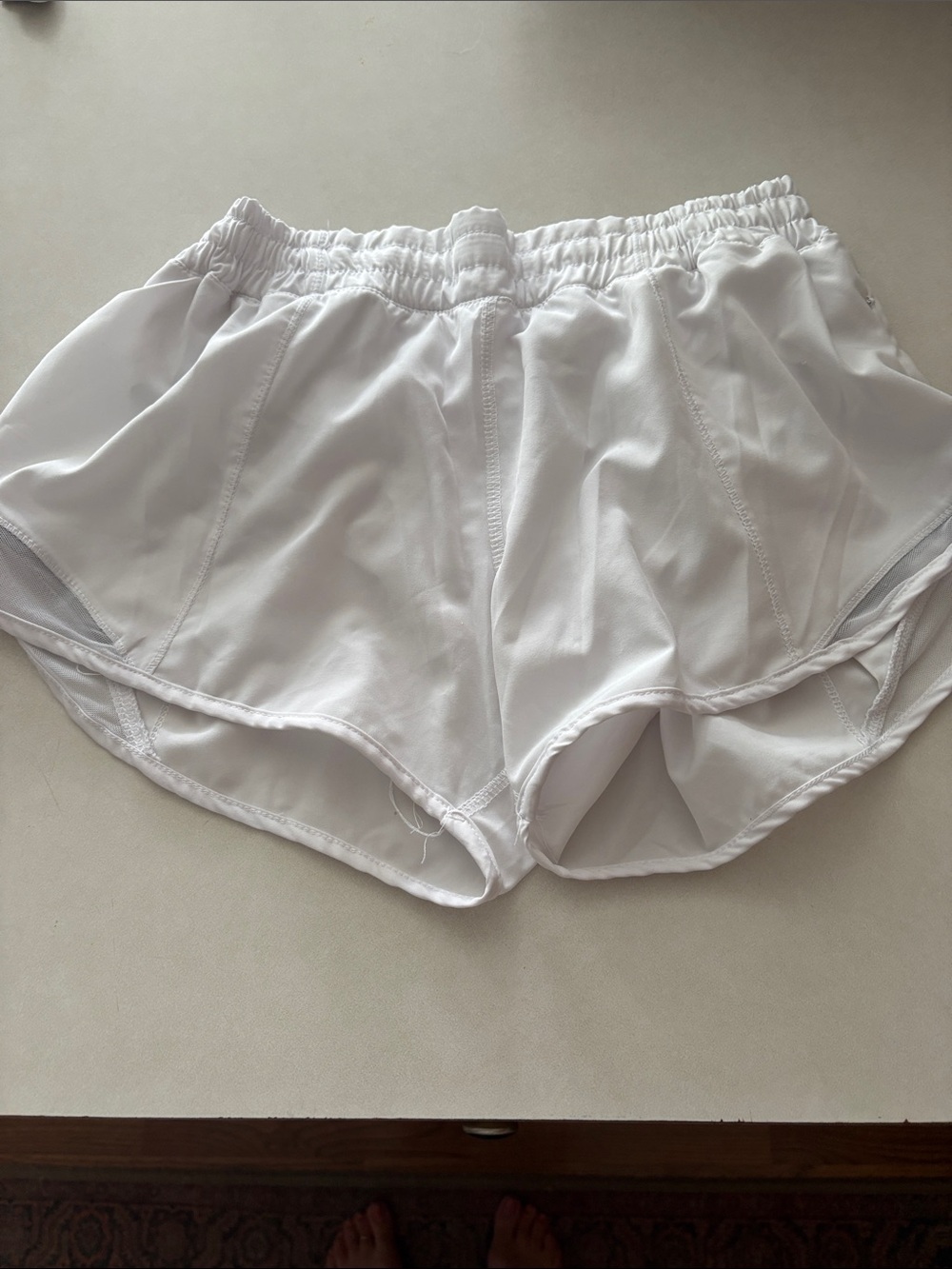 Varsity white lined shorts